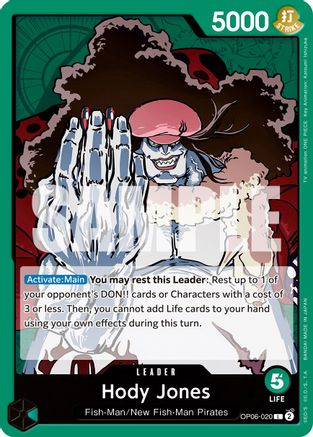 Hody Jones (020) (OP06-020) - [Wings of the Captain]