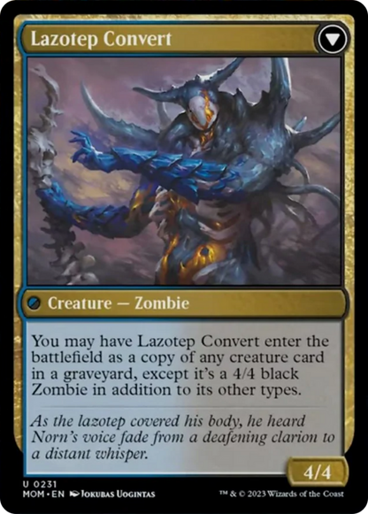 Invasion of Amonkhet // Lazotep Convert [March of the Machine] Foil