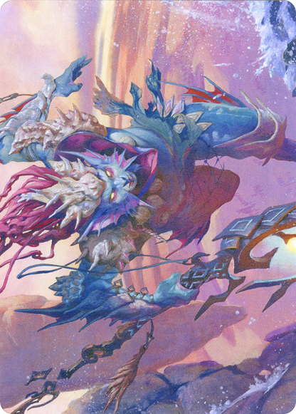 Umara Wizard // Umara Wizard  [Zendikar Rising Art Series] (Borderless) Foil