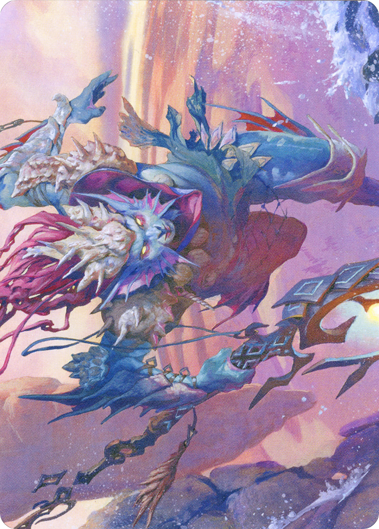 Umara Wizard // Umara Wizard  [Zendikar Rising Art Series] (Borderless)