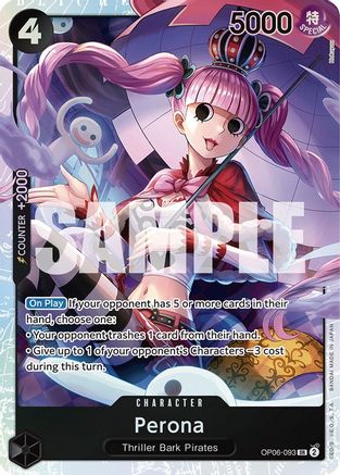 Perona (093) (OP06-093) - [Wings of the Captain] Foil
