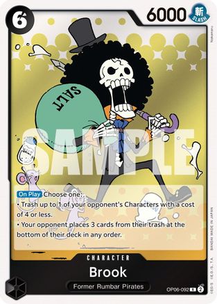 Brook (OP06-092) - [Wings of the Captain] Foil