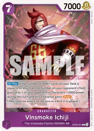 Vinsmoke Ichiji (061) (OP06-061) - [Wings of the Captain] Foil