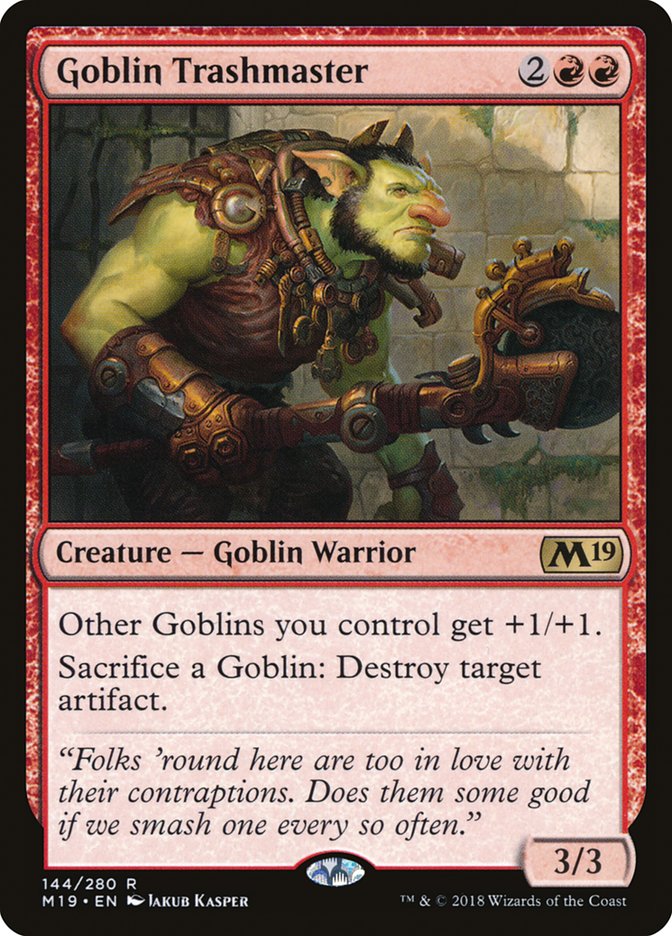 Goblin Trashmaster [Core Set 2019] Foil