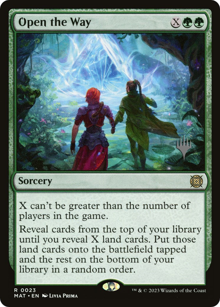 Open the Way (Promo Pack) [March of the Machine Promos] Foil