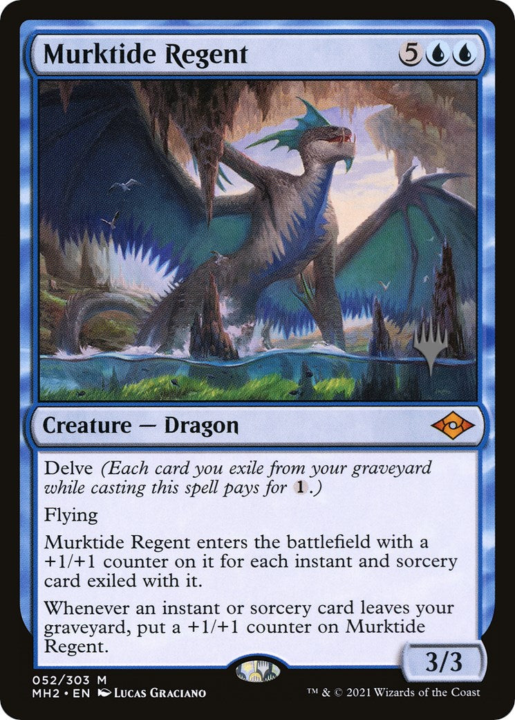 Murktide Regent (Promo Pack) [Murders at Karlov Manor Promos] Foil