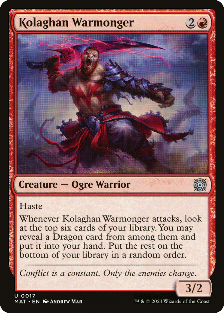 Kolaghan Warmonger [March of the Machine: The Aftermath] Foil