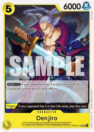 Denjiro (OP06-109) - [Wings of the Captain]