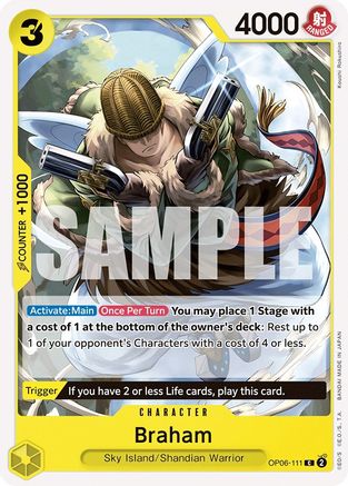 Braham (OP06-111) - [Wings of the Captain]