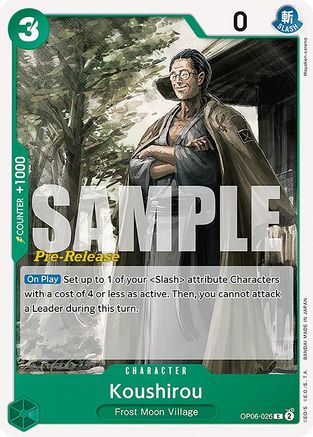 Koushirou (OP06-026) - [Wings of the Captain Pre-Release Cards]
