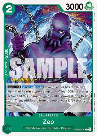 Zeo (OP06-028) - [Wings of the Captain Pre-Release Cards]