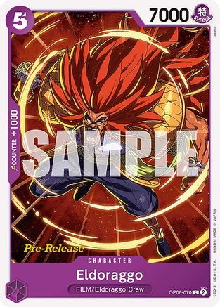 Eldoraggo (OP06-070) - [Wings of the Captain Pre-Release Cards]