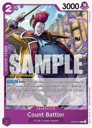 Count Battler (OP06-075) - [Wings of the Captain Pre-Release Cards]