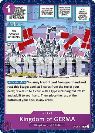 Kingdom of GERMA (OP06-079) - [Wings of the Captain Pre-Release Cards]