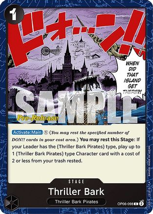 Thriller Bark (OP06-098) - [Wings of the Captain Pre-Release Cards]
