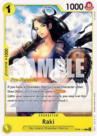 Raki (OP06-113) - [Wings of the Captain Pre-Release Cards]
