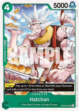 Hatchan (OP06-031) - [Wings of the Captain Pre-Release Cards]