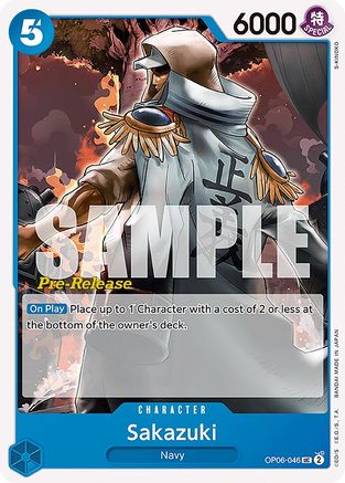 Sakazuki (OP06-046) - [Wings of the Captain Pre-Release Cards]