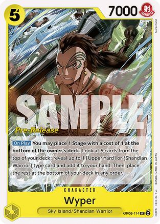 Wyper (OP06-114) - [Wings of the Captain Pre-Release Cards]