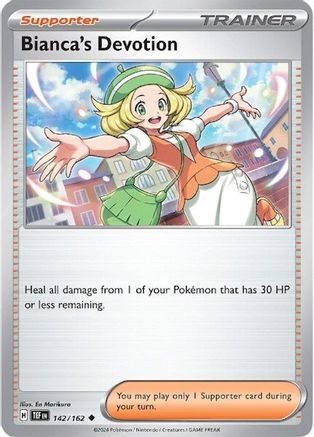 Bianca's Devotion (142/162) [Scarlet & Violet: Temporal Forces] Reverse Holofoil