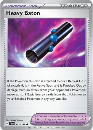 Heavy Baton (151/162) [Scarlet & Violet: Temporal Forces] Reverse Holofoil