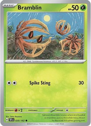 Bramblin (020/162) [Scarlet & Violet: Temporal Forces] Reverse Holofoil