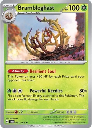 Brambleghast (021/162) [Scarlet & Violet: Temporal Forces] Reverse Holofoil