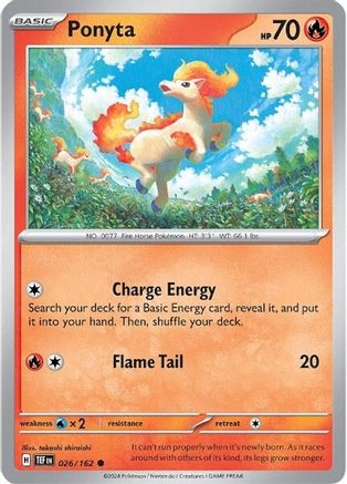 Ponyta (026/162) [Scarlet & Violet: Temporal Forces] Reverse Holofoil