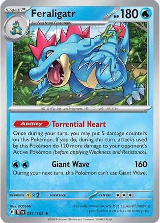 Feraligatr (041/162) [Scarlet & Violet: Temporal Forces] Reverse Holofoil