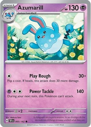 Azumarill (065/162) [Scarlet & Violet: Temporal Forces] Reverse Holofoil