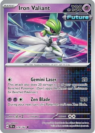 Iron Valiant (079/162) [Scarlet & Violet: Temporal Forces] Reverse Holofoil