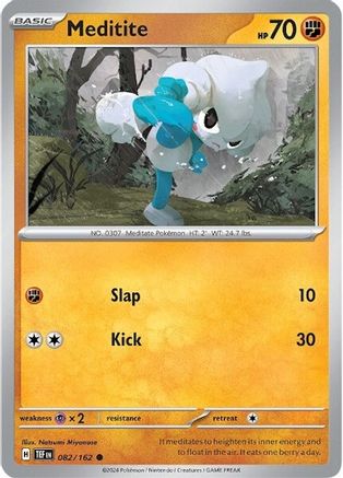 Meditite (082/162) [Scarlet & Violet: Temporal Forces] Reverse Holofoil