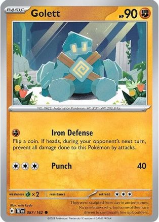Golett (087/162) [Scarlet & Violet: Temporal Forces] Reverse Holofoil