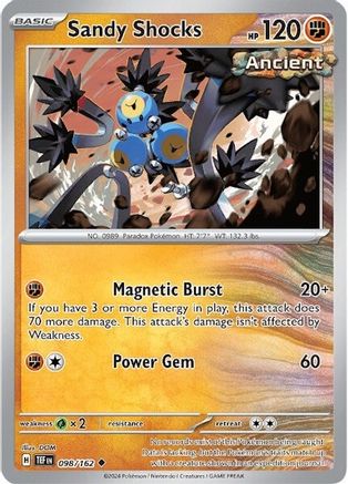 Sandy Shocks (098/162) [Scarlet & Violet: Temporal Forces] Reverse Holofoil