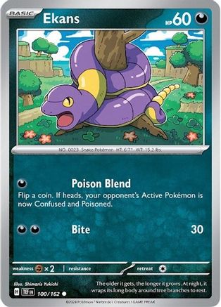 Ekans (100/162) [Scarlet & Violet: Temporal Forces] Reverse Holofoil