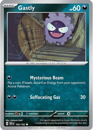 Gastly (102/162) [Scarlet & Violet: Temporal Forces] Reverse Holofoil