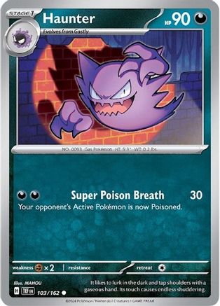 Haunter (103/162) [Scarlet & Violet: Temporal Forces] Reverse Holofoil
