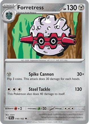 Forretress (110/162) [Scarlet & Violet: Temporal Forces] Reverse Holofoil