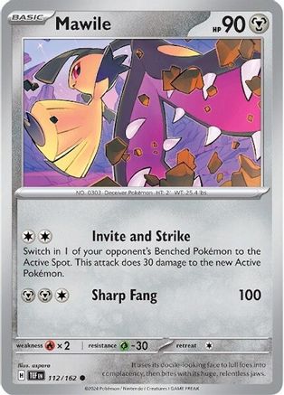 Mawile (112/162) [Scarlet & Violet: Temporal Forces] Reverse Holofoil