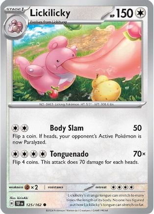 Lickilicky (125/162) [Scarlet & Violet: Temporal Forces] Reverse Holofoil