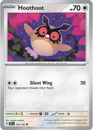 Hoothoot (126/162) [Scarlet & Violet: Temporal Forces] Reverse Holofoil