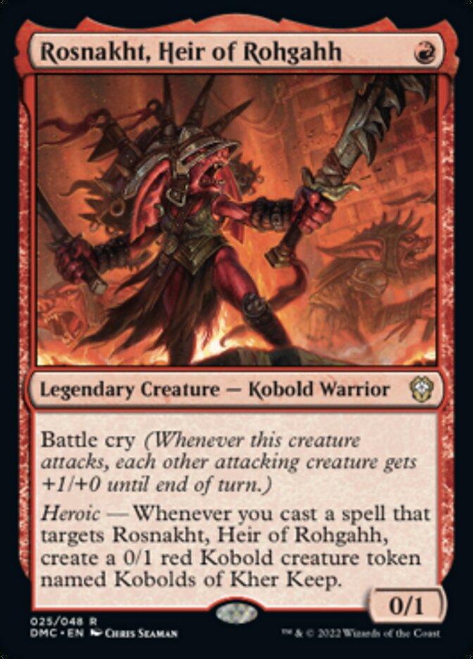 Rosnakht, Heir of Rohgahh [Dominaria United Commander] Foil