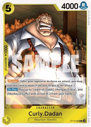 Curly.Dadan (ST13-006) - [Ultra Deck: The Three Brothers] Foil