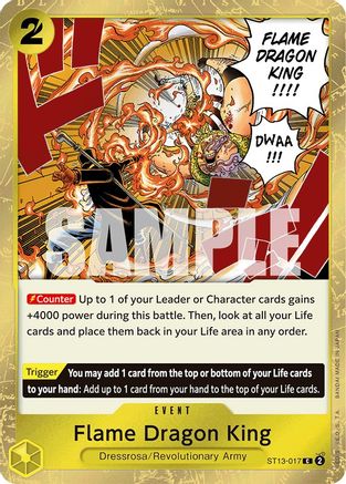 Flame Dragon King (ST13-017) - [Ultra Deck: The Three Brothers] Foil