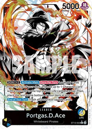 Portgas.D.Ace (002) (Parallel) (ST13-002) - [Ultra Deck: The Three Brothers] Foil