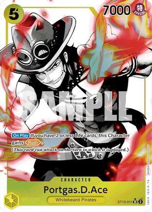 Portgas.D.Ace (011) (Parallel) (ST13-011) - [Ultra Deck: The Three Brothers] Foil