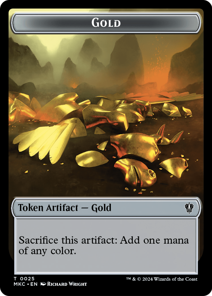 Gold  [Murders at Karlov Manor Commander Tokens] Foil
