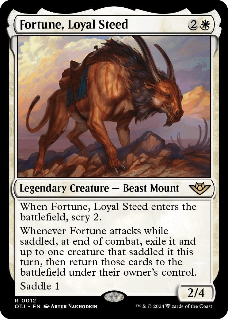 Fortune, Loyal Steed [Outlaws of Thunder Junction] Foil