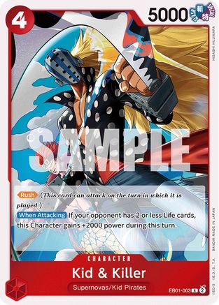 Kid & Killer (EB01-003) - [Extra Booster: Memorial Collection] Foil