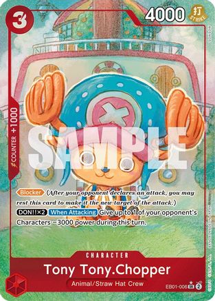 Tony Tony.Chopper (Alternate Art) (EB01-006) - [Extra Booster: Memorial Collection] Foil